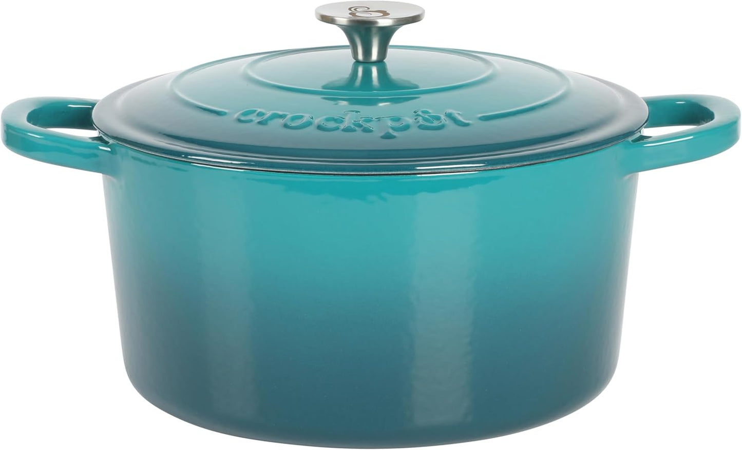 3 Quart Enameled Cast Iron Dutch Oven – Aqua - Curated Catalog J2
