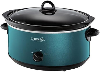 7 Quart Manual Slow Cooker – Turquoise - Curated Catalog I6