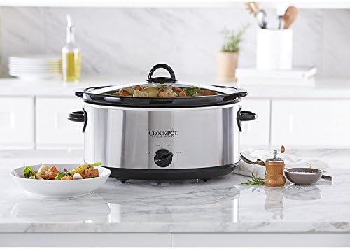 7 Quart Oval Manual Slow Cooker – Stainless Steel - Curated Catalog Y3