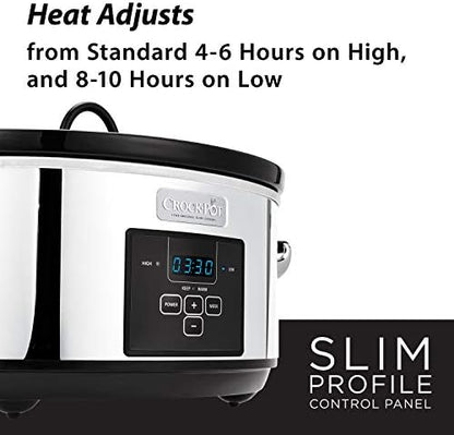 7 Quart Programmable Slow Cooker – Polished Platinum - Curated Catalog K6