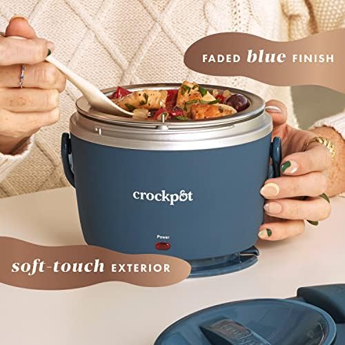 Electric Lunch Box Food Warmer 20oz – Faded Blue - Curated Catalog K6