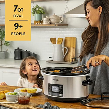 7 Quart Portable Programmable Slow Cooker with Timer - Curated Catalog Z8