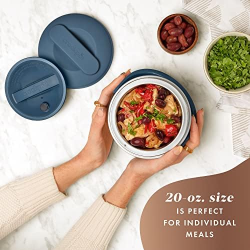 Electric Lunch Box Food Warmer 20oz – Faded Blue - Curated Catalog K6