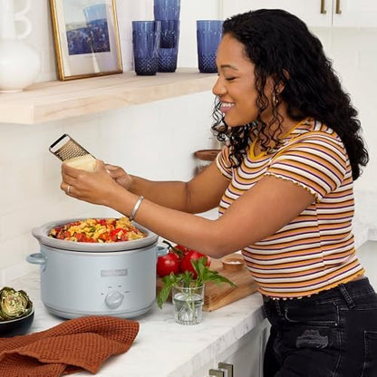 4.5 Quart Manual Slow Cooker – Macaroon Blue - Curated Catalog K9