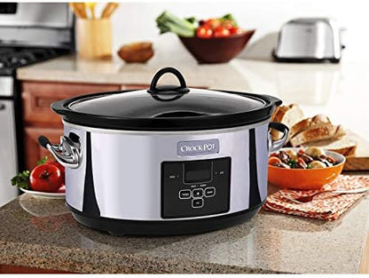 7 Quart Programmable Slow Cooker – Polished Platinum - Curated Catalog K6